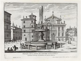 GIOVANNI BATTISTA FALDA Le Fontane di Roma; Le Fontane delle Ville di Frascati; Le Fontane ne Palazzi e ne Giardini di Roma; Le Fontan